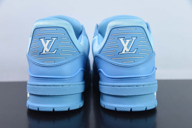 Louis Vuitton Trainer All Blue Embossing