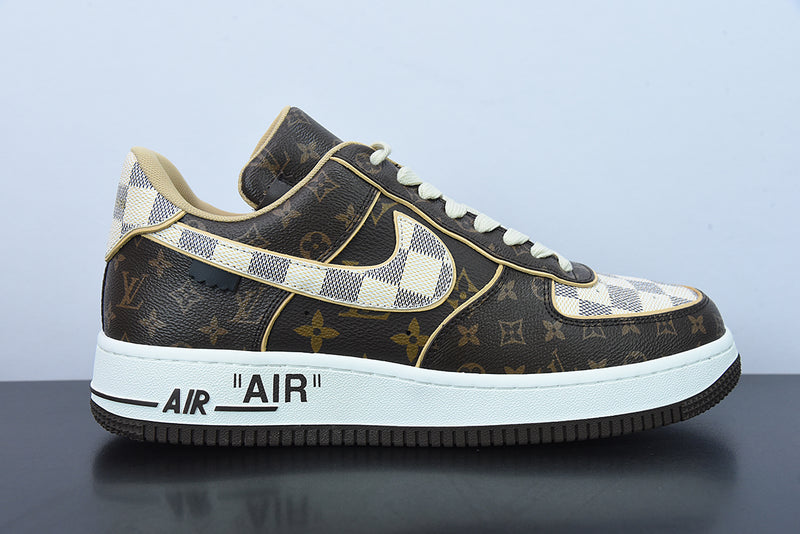 Louis Vuitton x Nike Air Force 1 Coffee