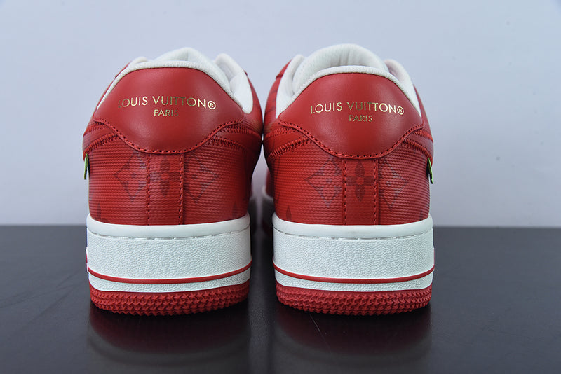 Louis Vuitton x Nike Air Force 1 White Red