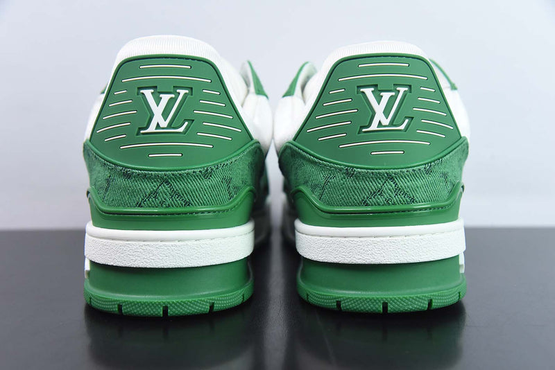 Louis Vuitton Trainer Green Cloth Surface