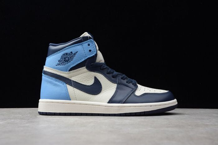 Jordan 1 Retro High UNC LEATHER OBSIDIAN/UNIVERSITY BLUE