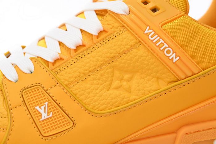 Louis Vuitton Trainer All Yellow Embossing