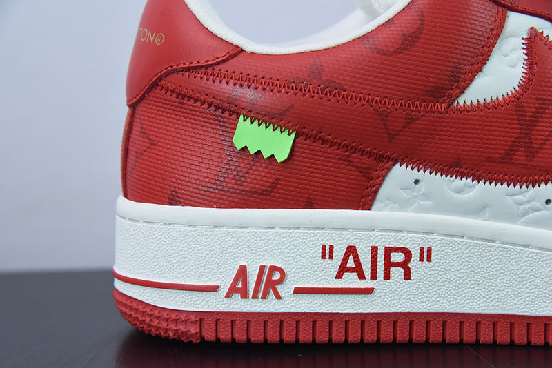 Louis Vuitton x Nike Air Force 1 White Red