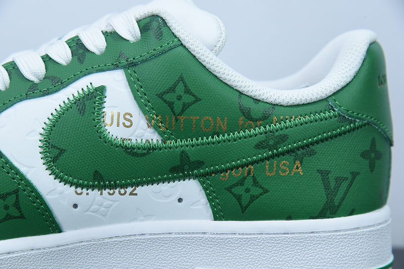 Louis Vuitton x Nike Air Force 1 White Green