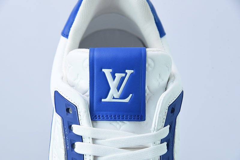 Louis Vuitton Trainer White Blue