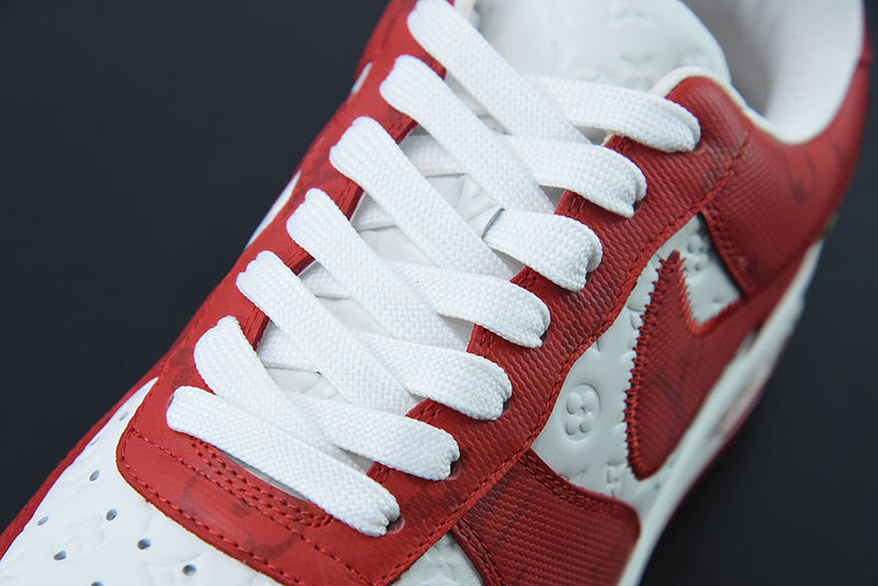 Louis Vuitton x Nike Air Force 1 White Red