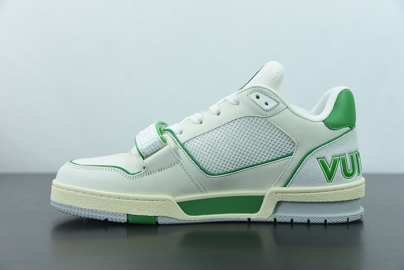 Louis Vuitton Trainer White Green