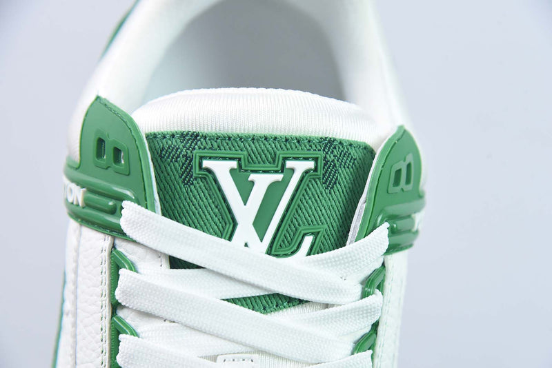 Louis Vuitton Trainer Green Cloth Surface