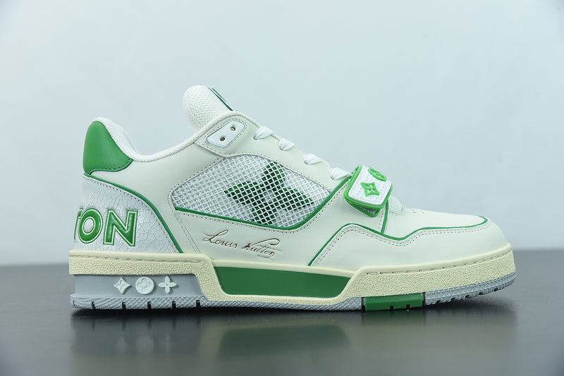 Louis Vuitton Trainer White Green