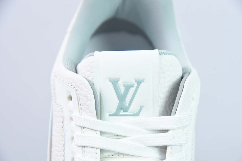 Louis Vuitton Trainer White Litchi Pattern