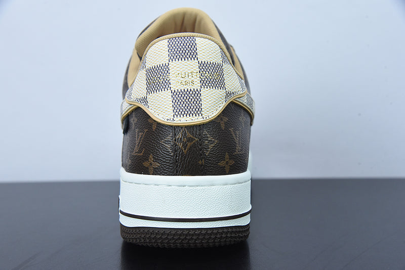 Louis Vuitton x Nike Air Force 1 Coffee