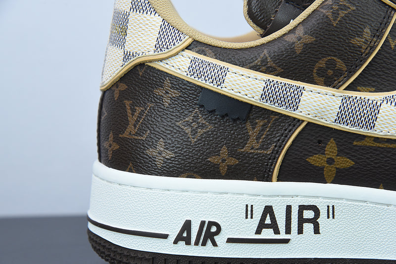 Louis Vuitton x Nike Air Force 1 Coffee