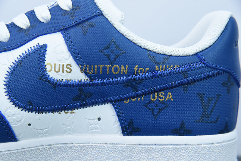 Louis Vuitton x Nike Air Force 1 White Blue