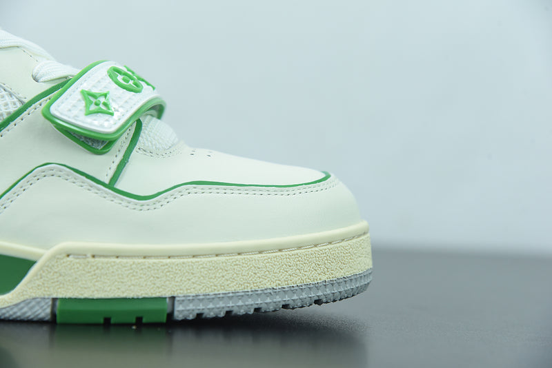 Louis Vuitton Trainer White Green