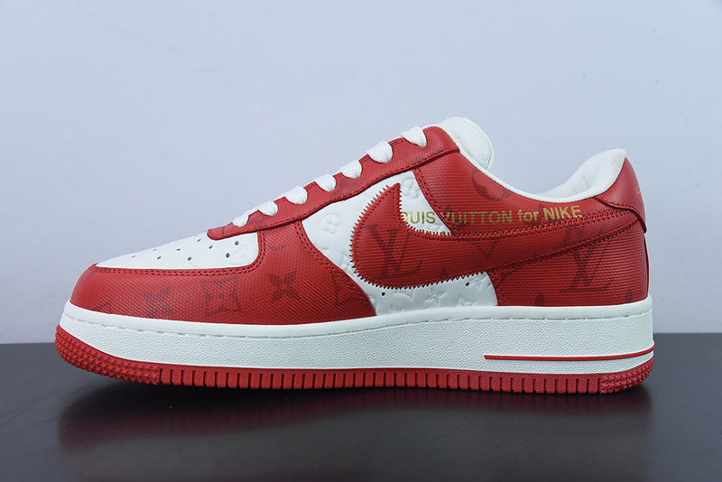 Louis Vuitton x Nike Air Force 1 White Red