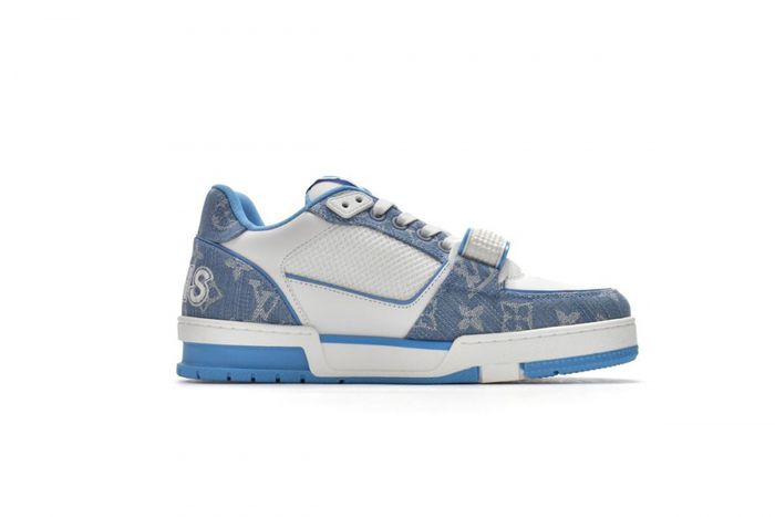 Louis Vuitton Trainer Blue Cloth Surface