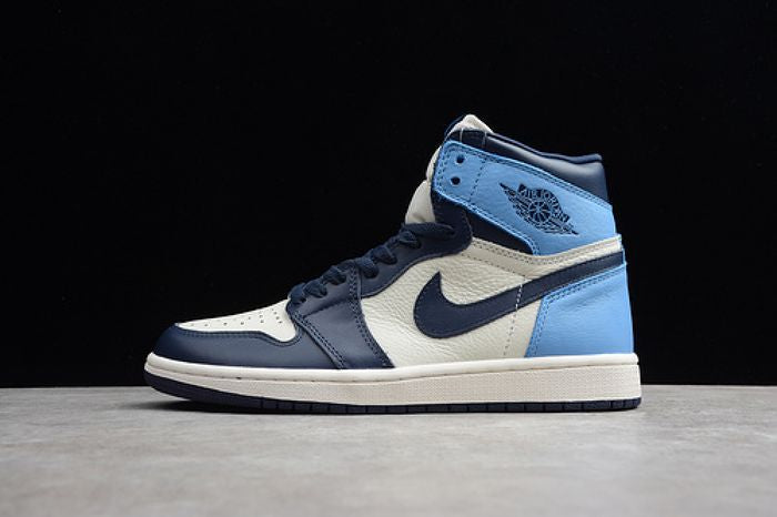 Jordan 1 Retro High UNC LEATHER OBSIDIAN/UNIVERSITY BLUE