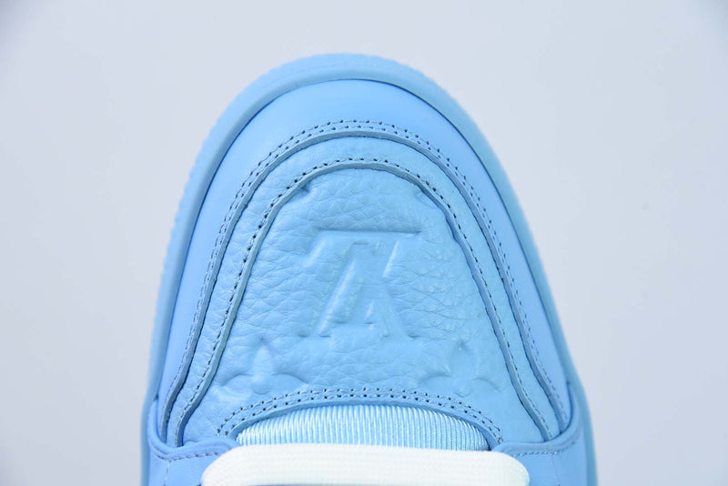 Louis Vuitton Trainer All Blue Embossing